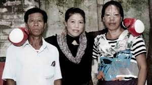 mary kom father and mother