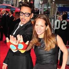 robert downey jr with wife